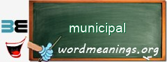 WordMeaning blackboard for municipal